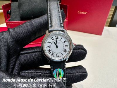 Cartier Ronde Must Swiss Movement 36/29mm in Diameter Watch replica cartier cufflinks
